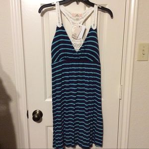 New Pink Republic Crochet racer back dress.